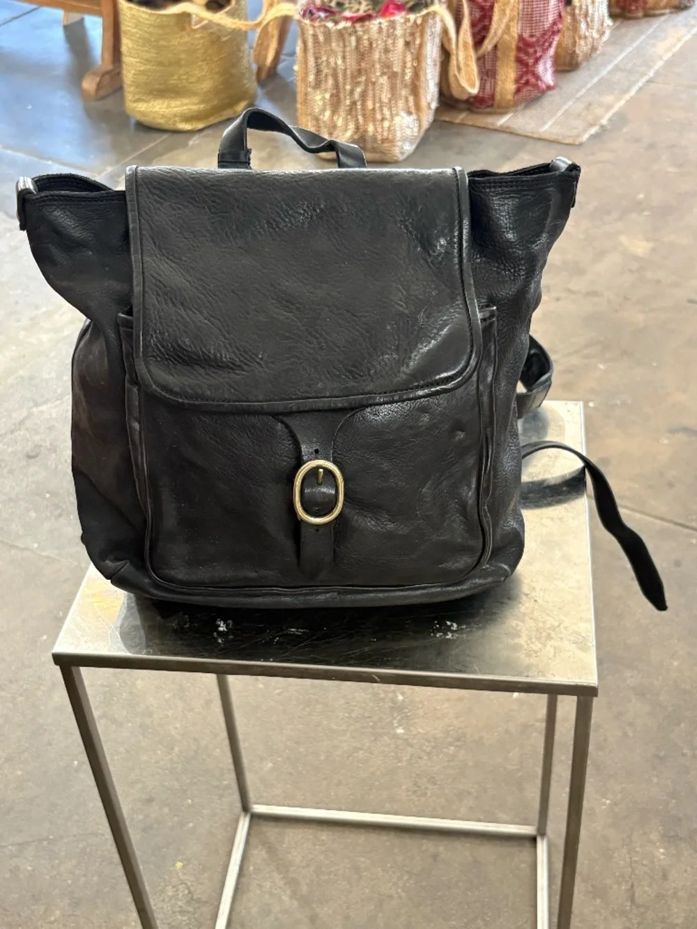 Campomaggi Leather Backpack in Black